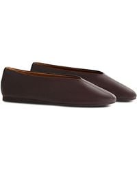 Reformation - Blaine Leather High Vamp Ballet Flats - Lyst