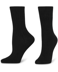 Hue - Cable Crew Socks - Lyst