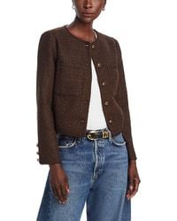 Aqua - Tweed Jacket - Lyst