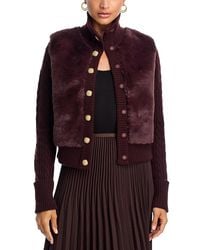 Cara Cara - Logan Faux Fur Sweater Jacket - Lyst