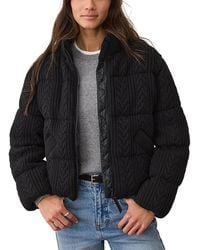 Marine Layer - Sweater Knit Puffer Jacket - Lyst