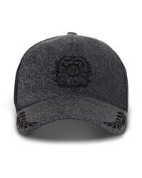 Balmain - Ecusson Embroidered Denim Cap - Lyst