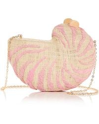 Poolside - Anna Straw Clutch - Lyst