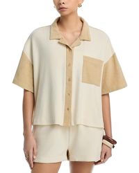 Echo - Terry Camp Shirt Swim Cover-Up - Lyst