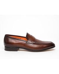 Santoni - Darius Penny Loafers - Lyst