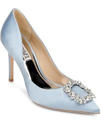 Badgley Mischka - Cher Crystal Buckle Pumps - Lyst