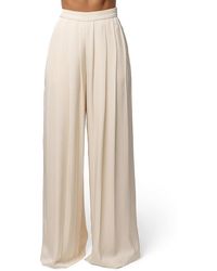 JLUXLABEL - Clara Wide Leg Pleated Trousers - Lyst