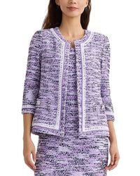 Misook - Wrinkle Resistant Eyelash Knit Jacket - Lyst