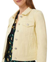 Hobbs Mariam Denim Jacket in Pale Pink 