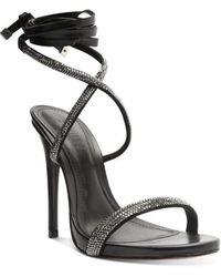 Schutz Leather Laureen Embellished 