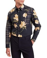 Ted Baker - Quorik Floral Print Button-Up Shirt - Lyst