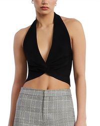 BCBGMAXAZRIA - Halter Sweater Top - Lyst