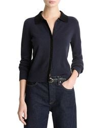 Vince - Contrast Collared Sweater - Lyst