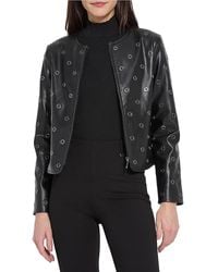 Lyssé - Geneva Grommet Faux Leather Jacket - Lyst