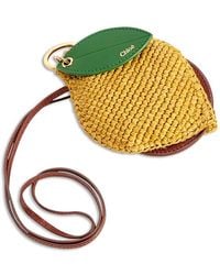 Chloé - Lemon Raffia Bag Charm - Lyst