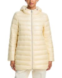 Herno - Quilted Hooded A Line Coat - Lyst