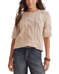 Splendid - Rhiannon Cable Knit Sweater - Lyst