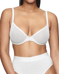 CUUP - The Plunge Mesh Bra - Lyst