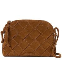 Loeffler Randall - Mallory Woven Suede Crossbody Bag - Lyst