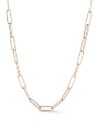 WALTERS FAITH - 18K Saxon Paperclip Link Chain Necklace, 18 - Lyst