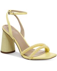 Sam Edelman Kia Beaded High-heel Sandals in White | Lyst