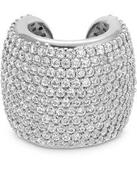 Ettika - Crystal Statement Single Chunky Ear Cuff - Lyst