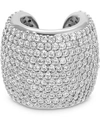 Ettika - Crystal Statement Single Chunky Ear Cuff - Lyst