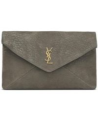 Saint Laurent - Cassandre Large Envelope Pouch - Lyst