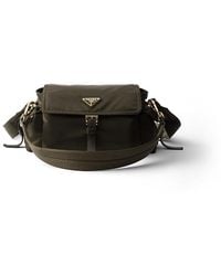 Prada - Explore Medium Re-Nylon Shoulder Bag With Flap - Lyst