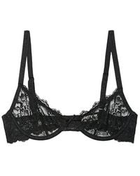 Fleur du Mal - Bianca Lace Balconette Bra - Lyst