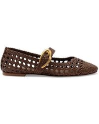 Larroude - Verona Macrame Ballet Flats - Lyst