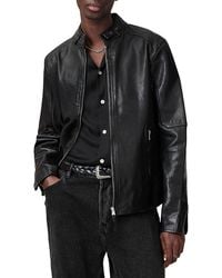 AllSaints - Cora Slim Fit Zip Front Jacket - Lyst