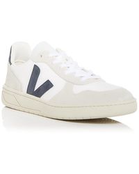Veja - V-10 Low Top Mesh And Suede Sneakers - Lyst