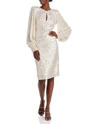 eliza j sequin balloon sleeve