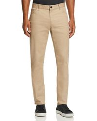 Michael Kors Parker Five - Pocket Stretch Straight Fit Trousers - Natural