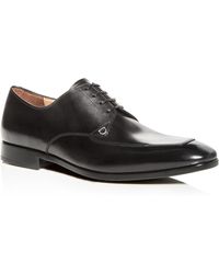 salvatore ferragamo policorovictor nero leather oxfords