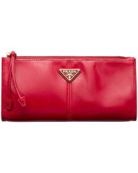Prada - Leather Pouch - Lyst