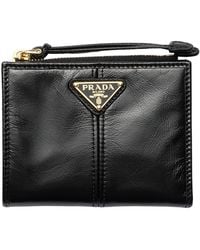 Prada - Small Leather Wallet - Lyst