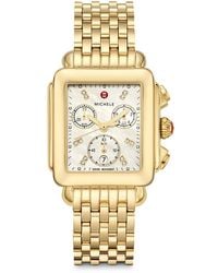 Michele - Deco Chronograph, 33Mm - Lyst