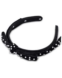 lele sadoughi white pearl headband