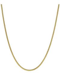 David Yurman - Small Box Chain Necklace In 18k Yellow Gold - Lyst