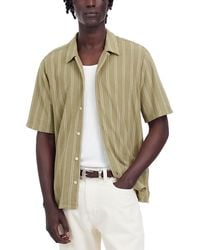 Madewell - Textured Stripe Short Sleeve Shirt - Lyst
