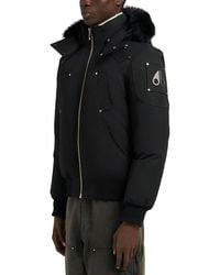 Moose Knuckles - Original Ballistic Shearling Trimmed Down Bomber Jacket - Lyst