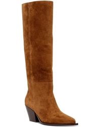 PAIGE - Lillian Suede Tall Boots - Lyst