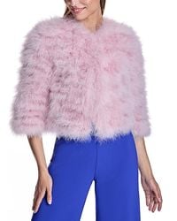 Maximilian - Feather Bolero Jacket - Lyst