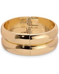 Ettika - Polished Stacked Bangle Bracelets, Set Of 2 - Lyst