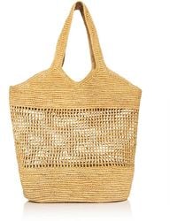 Aqua - Woven Straw Tote Bag - Lyst
