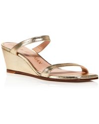 stuart weitzman aleena embellished leather slides