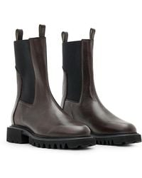 AllSaints - Hallie Stretch Ankle Boots - Lyst