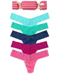 Hanky Panky - Signature Lace Low Rise Thong, Pack Of 5 - Lyst